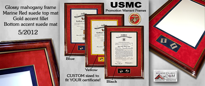 U.S.M.C. Warrant Frames