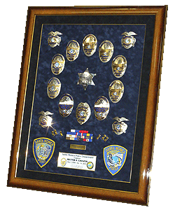 Badge Collection Framed -