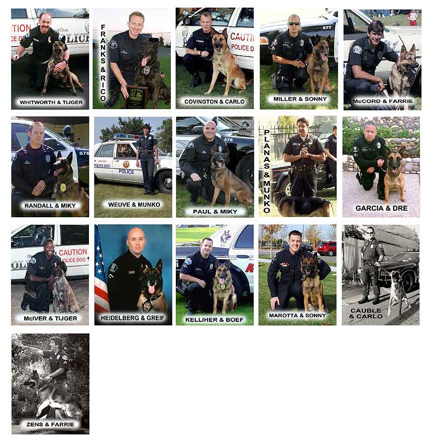 Chino PD - K-9 's
                and Handlers