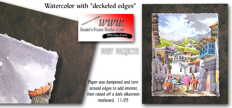 Deckeled edge / watercolor