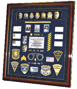 Police Badges Framed - Mt. Olice PD - Dunster