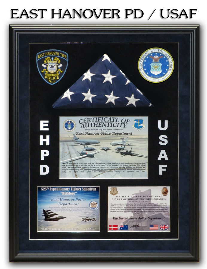 East Hanover PD - USAF Presentation from Badge Frame