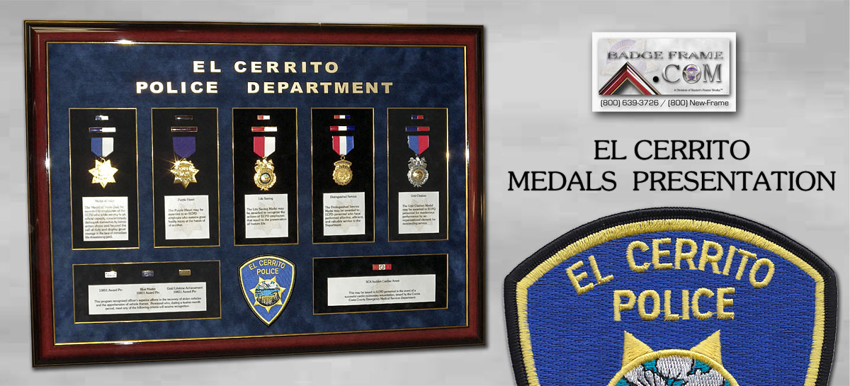 El Cerrito PD - Framed Medals Presentation