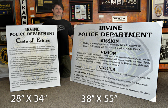 Mission Statement -
            Irvine Police Department
