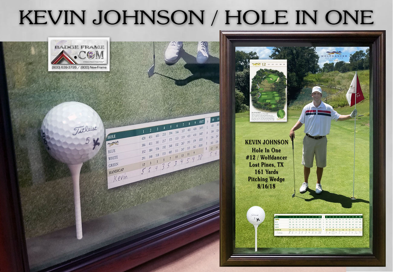 Golf related custom framing