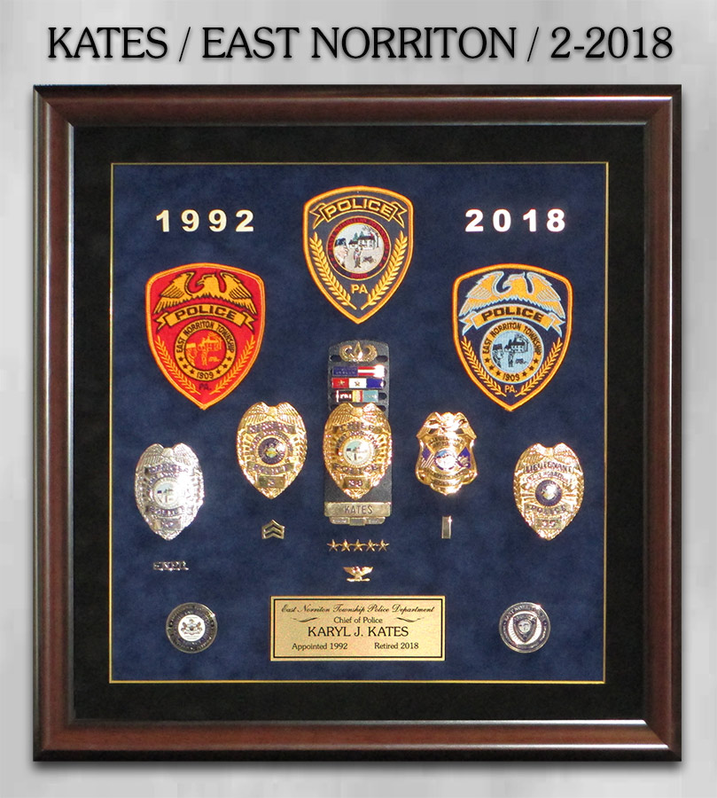 Kates / East Norriton PD Retirement from Badge Frame
