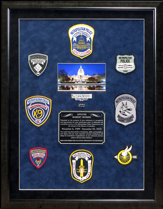 Patch Collection Presentations from Badge Frame