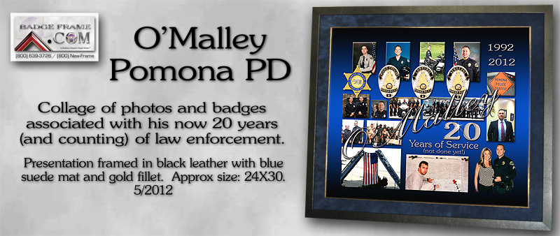 Patrick O'Malley - Pomona PD - 20 years Collage