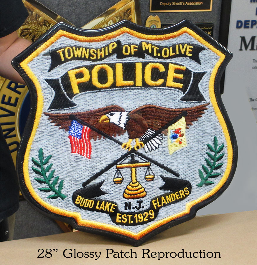 Mount Olive PD Glossy 28" Patch
          from Badge Frame