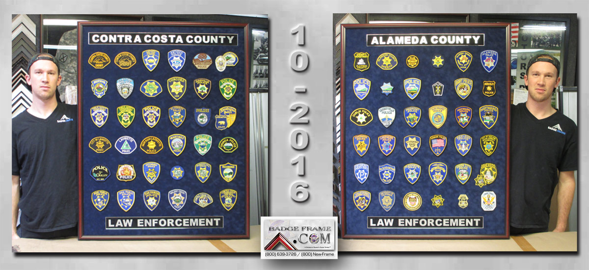 Contra
              Costa & Alameda County - Law Enofcement Patch
              collection from Badge Frame 10/2016