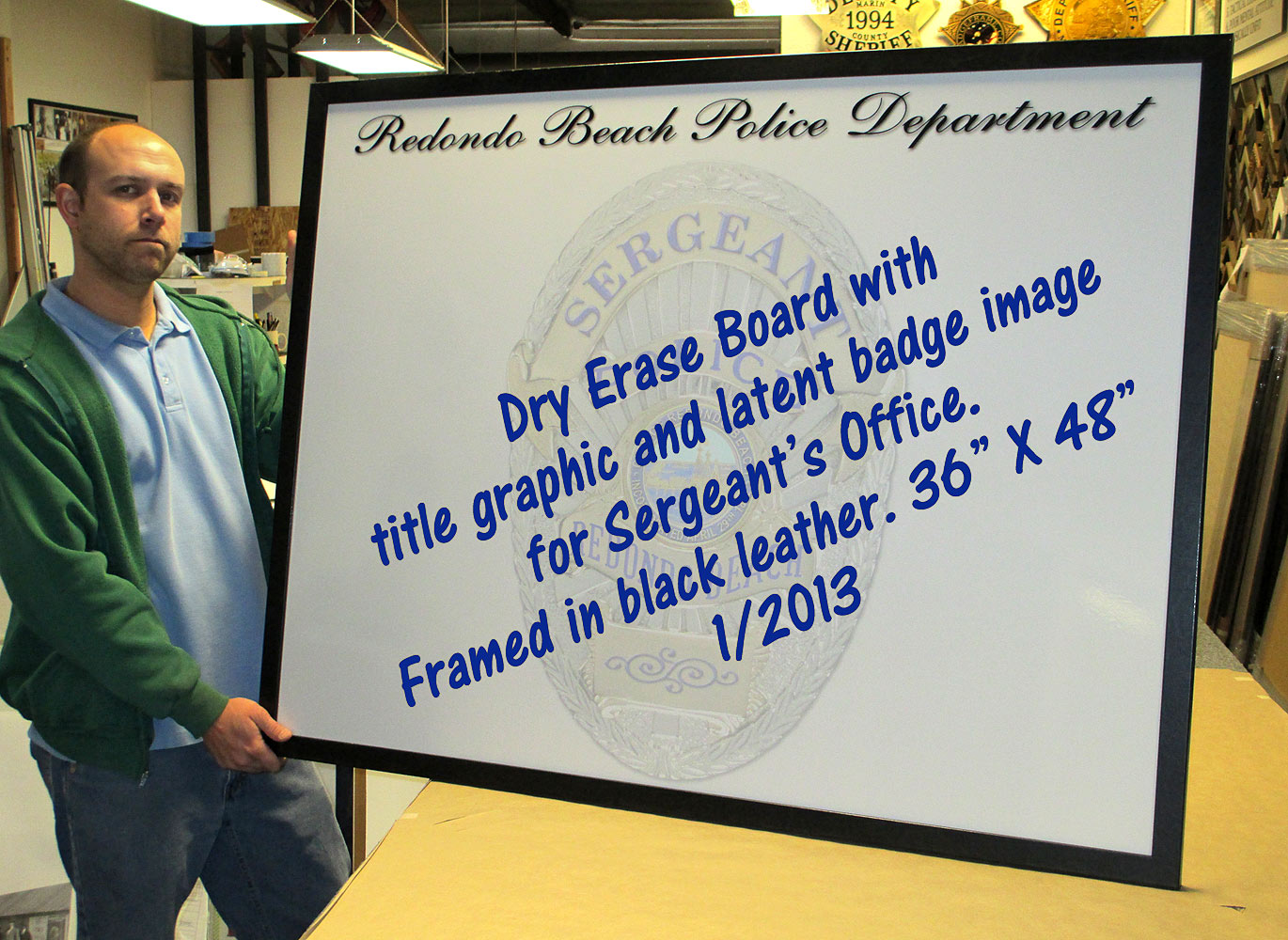 Redondo Beach PD - Dry Erase Sergeant's board