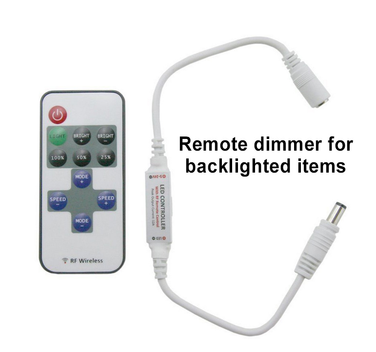 Badge Frame - Remote Backlighting
        Dimmer
