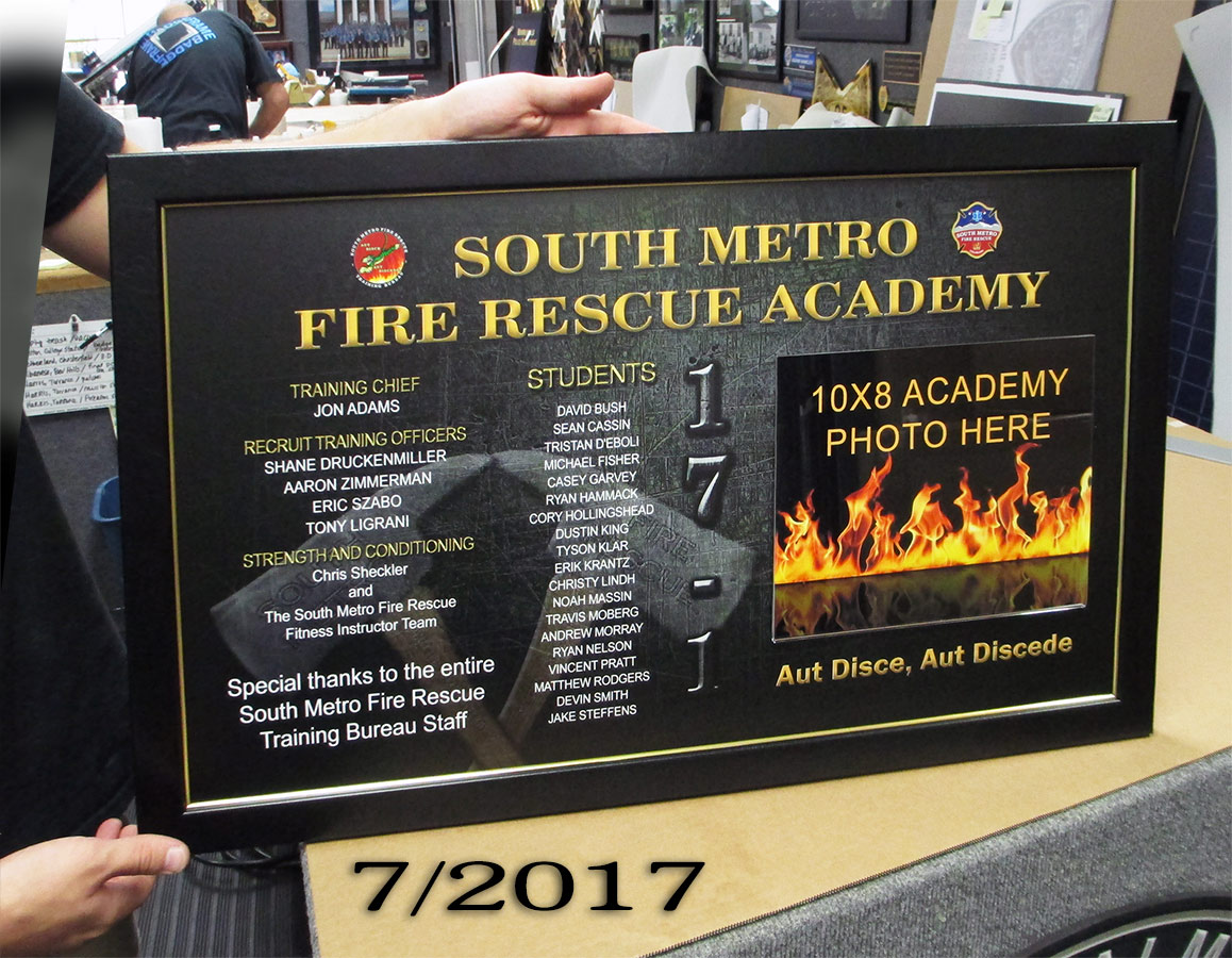 South Metro Fire Academy
          presentation from Badge Frame