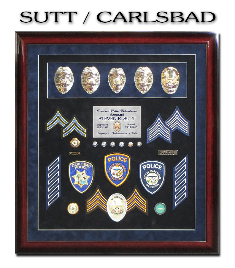 Sutt - Carlsbad PD Police Retirement
          Presentation from Badge Frame