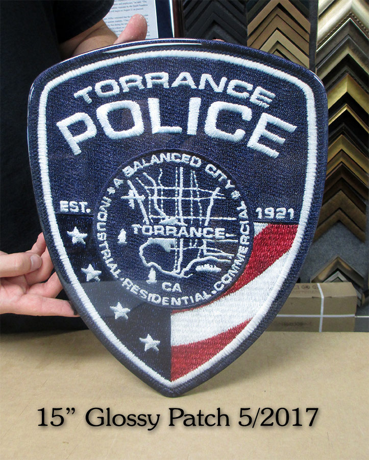 Police Glossy Patch for Torrance
          PD from Badge Frame