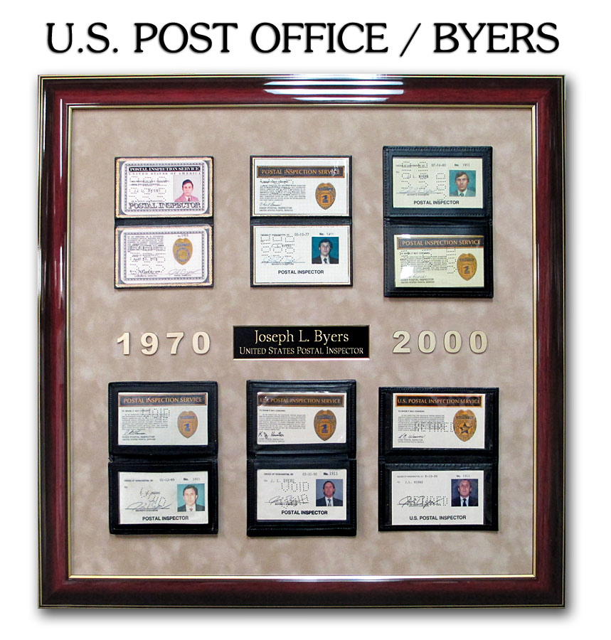 USPS Postal
                Inspector Retirement Presentation from Badge Frame
