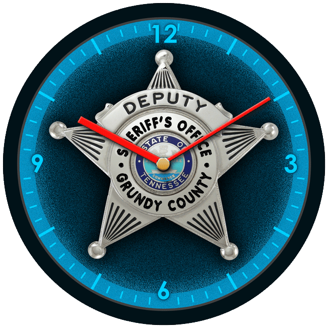 Sheriff Badge Clock from
          Badge Frame