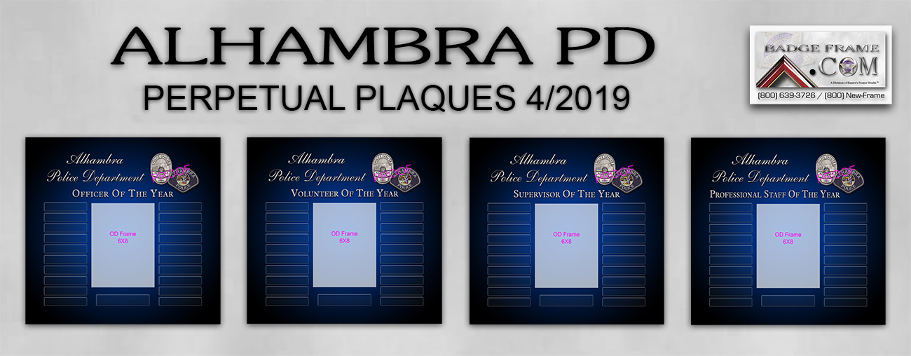 Alhambra PD - Perpetual Plaques