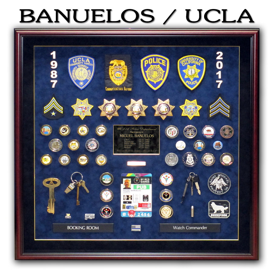 UCLA PD Retirement Presentation from Badge Frame