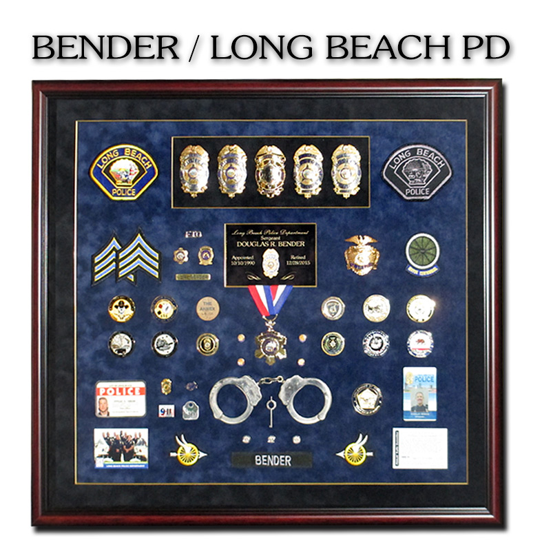 Bender - Long Beach PD
            Shadowbox from Badge Frame