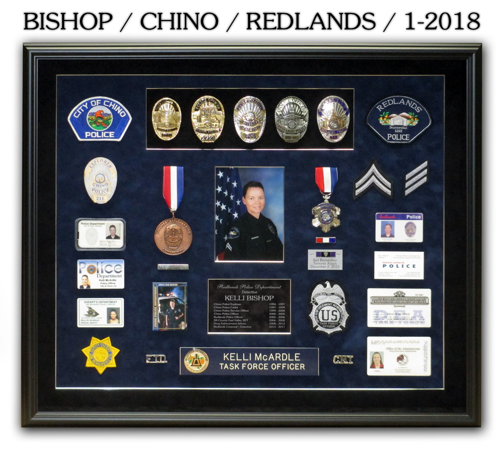 Bishop / Chino & Redlands PD presentation from Badge Frame