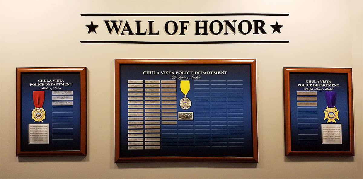 Chula Vista PD - Wall of Honor