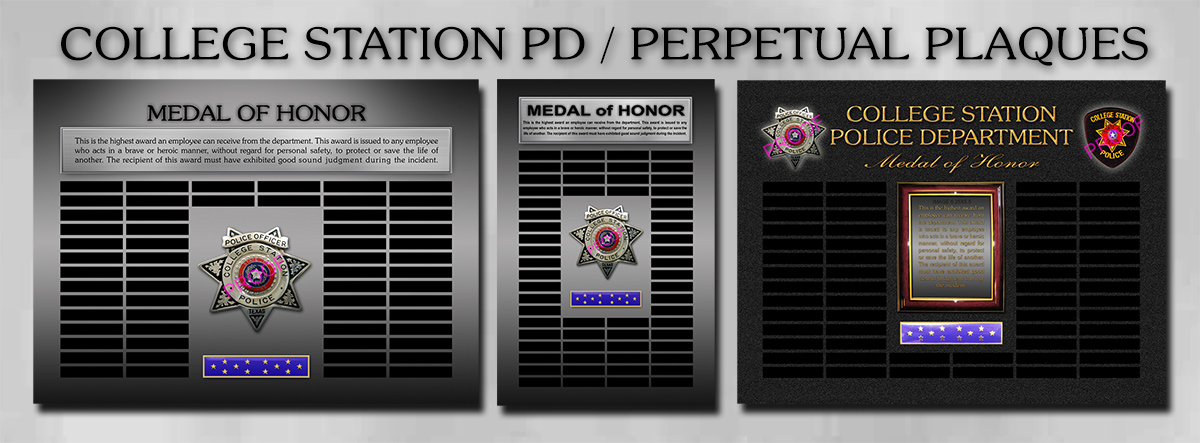 College Station PD - Perpetual Plaques