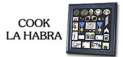 Badge Frame - Police Shadow Box - Richard
                  Cook - La Habra PD