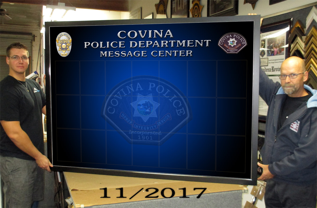 Covina PD - Magnetic Message Board 11/2017