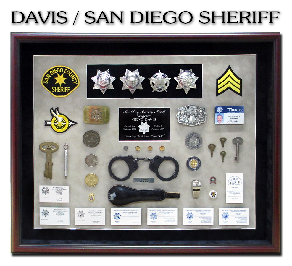 Sheriff
          Shacowbox from Badge Frame for San Diego County Sheriff Davis
