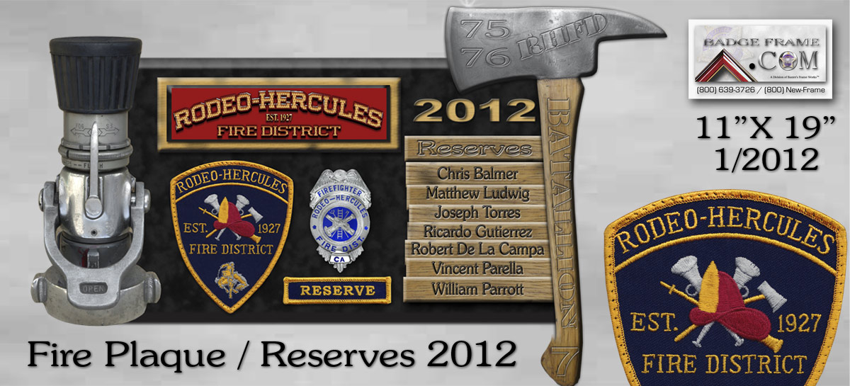 rodeo-hercules Fire Dept. 2012 Reserves