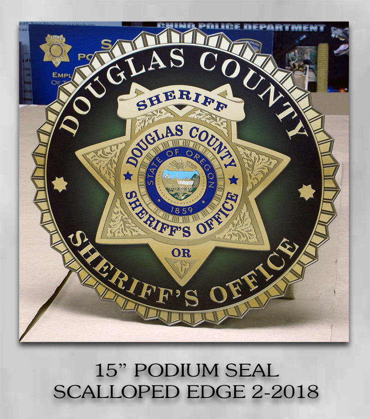 Douglas County Sheriff - Podium Emblem fgrom Badge Frame