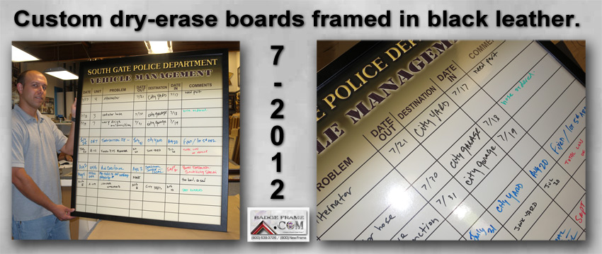 South Gate PD Dry Erase Board