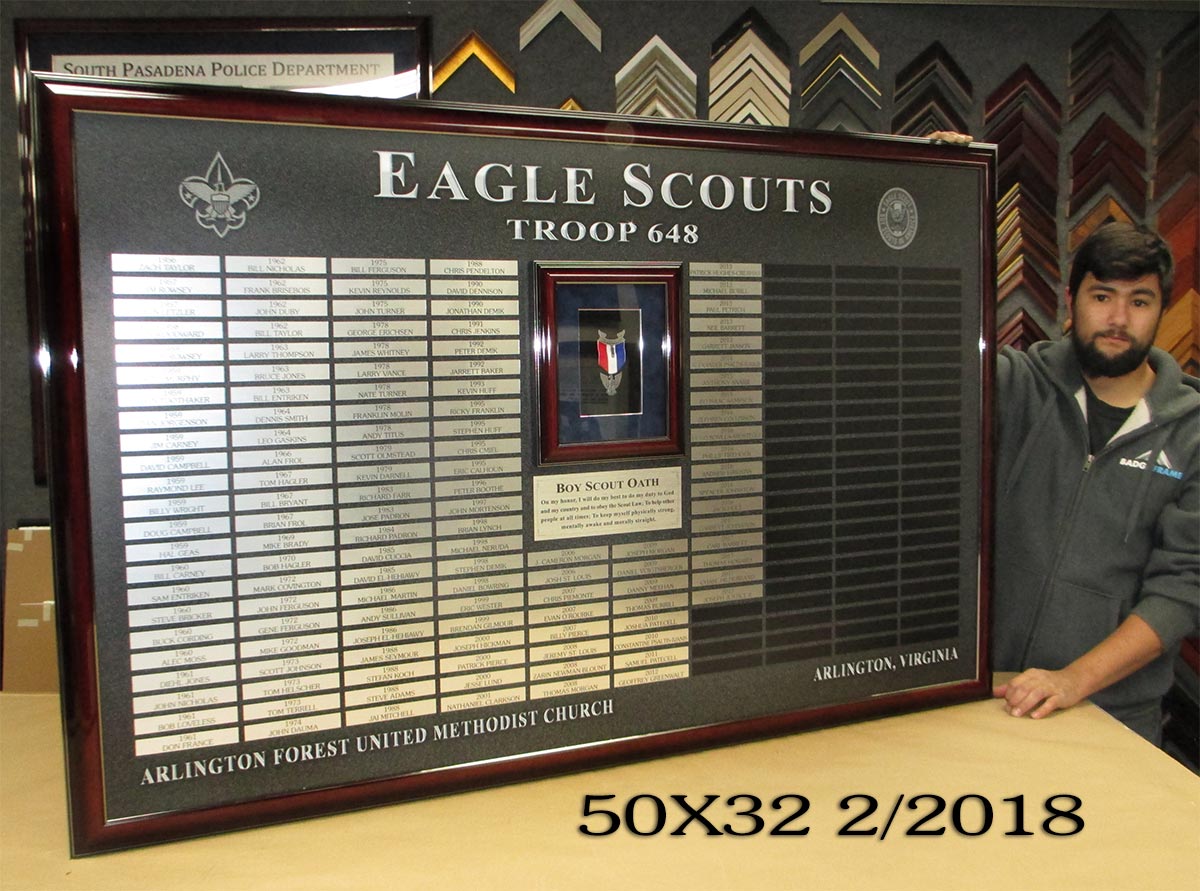 Eagle Scouts Troop 648 from Badge Frame