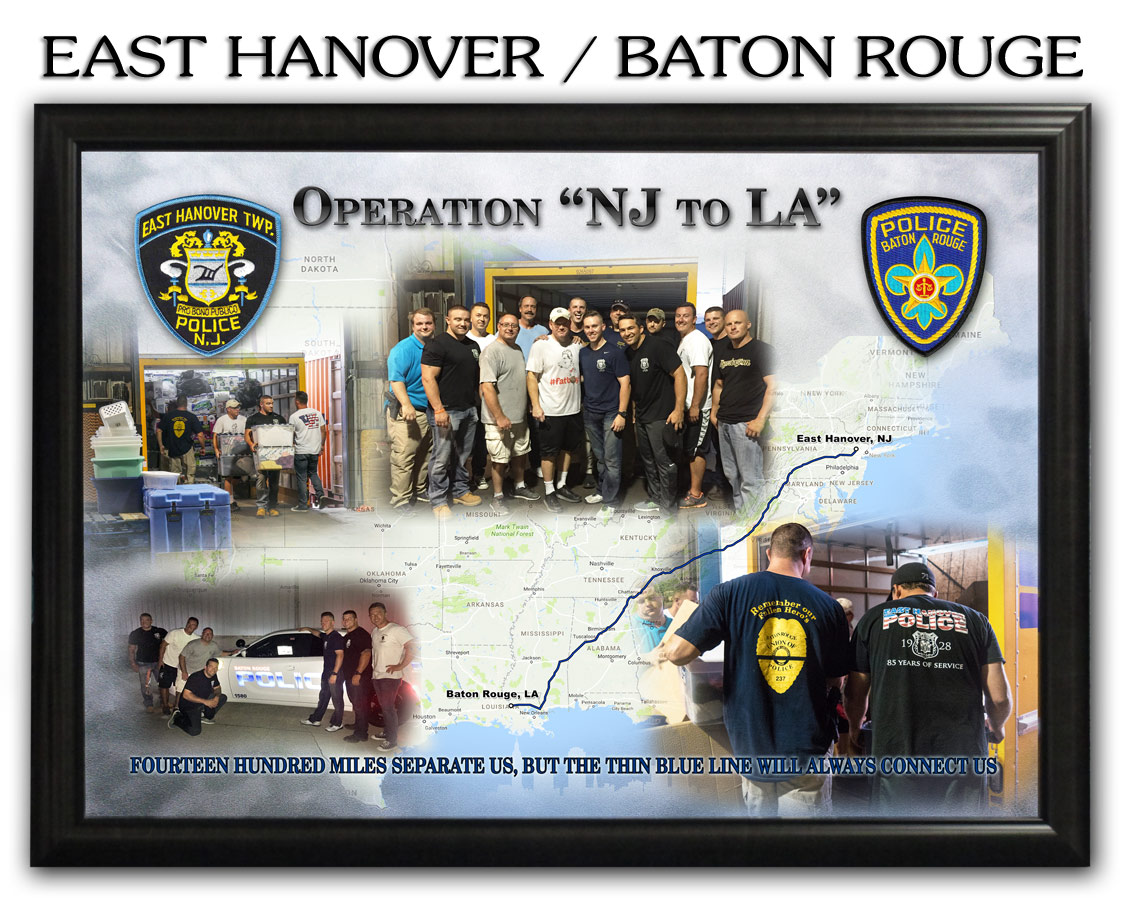 East Hanover PD / Baton Rouge PD Presentation from Badge Frame