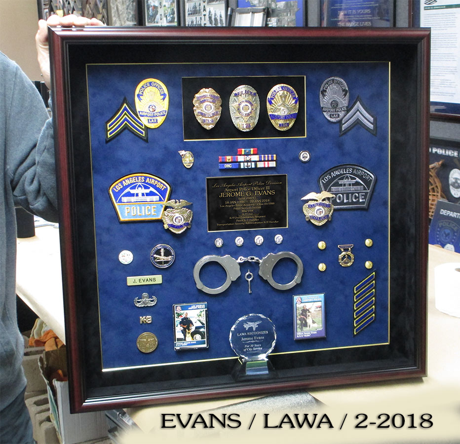 LAWA Retirement / Evans from Badge Frame