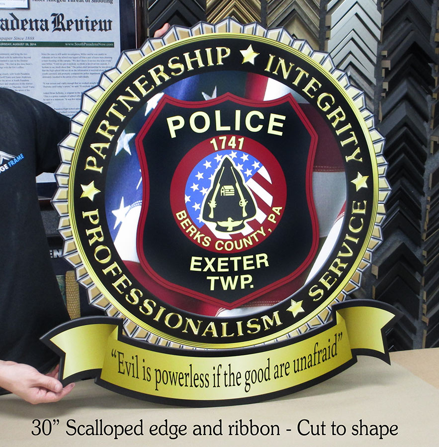 Police
          Seal from Badge Frame for Exeter PD