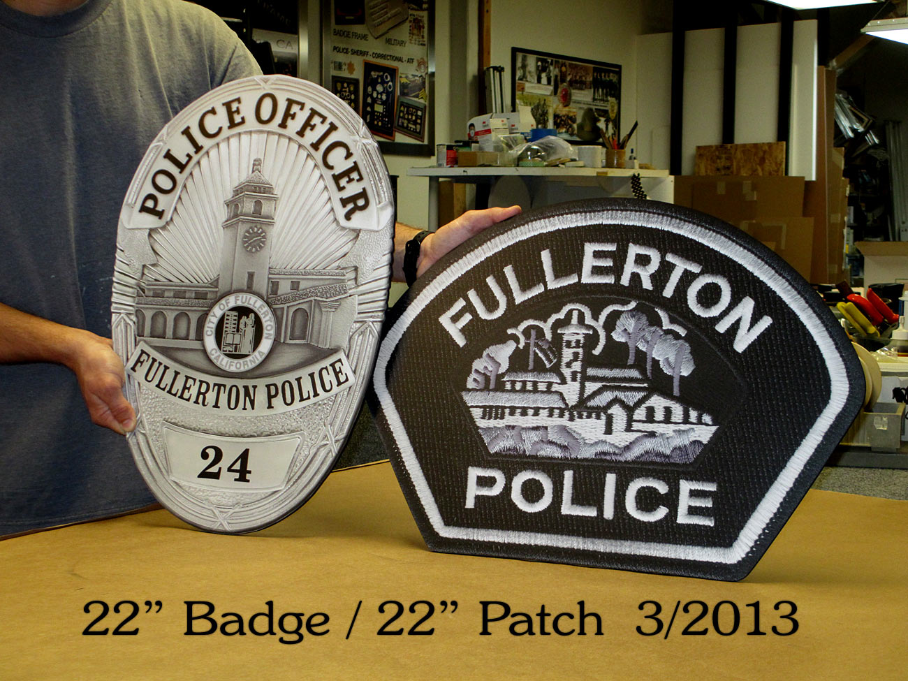 Fullerton Badge
          & Patch
