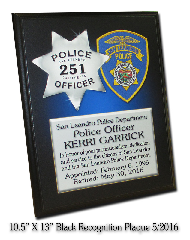 recognition plaque, badge frame