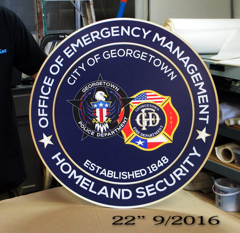 Georgetown PD - Emergency
          Management Seal from Badge Frame 9/2016