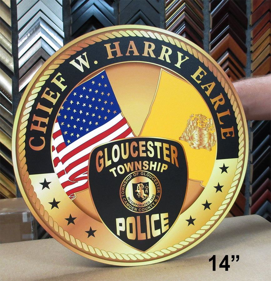 Glochester PD
          Chief Seal from Badge Frame