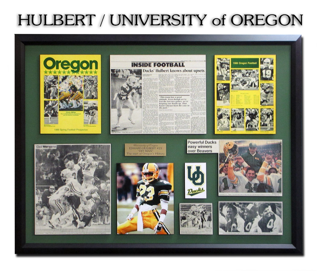 Hulbert / University of Oregon -
 Framing by Badge Frame 9-2016