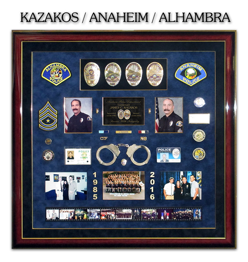 Kazakos / Anaheim and Alhambra PD
          - Police Retirement Presentation from Badge Frame 11/2016