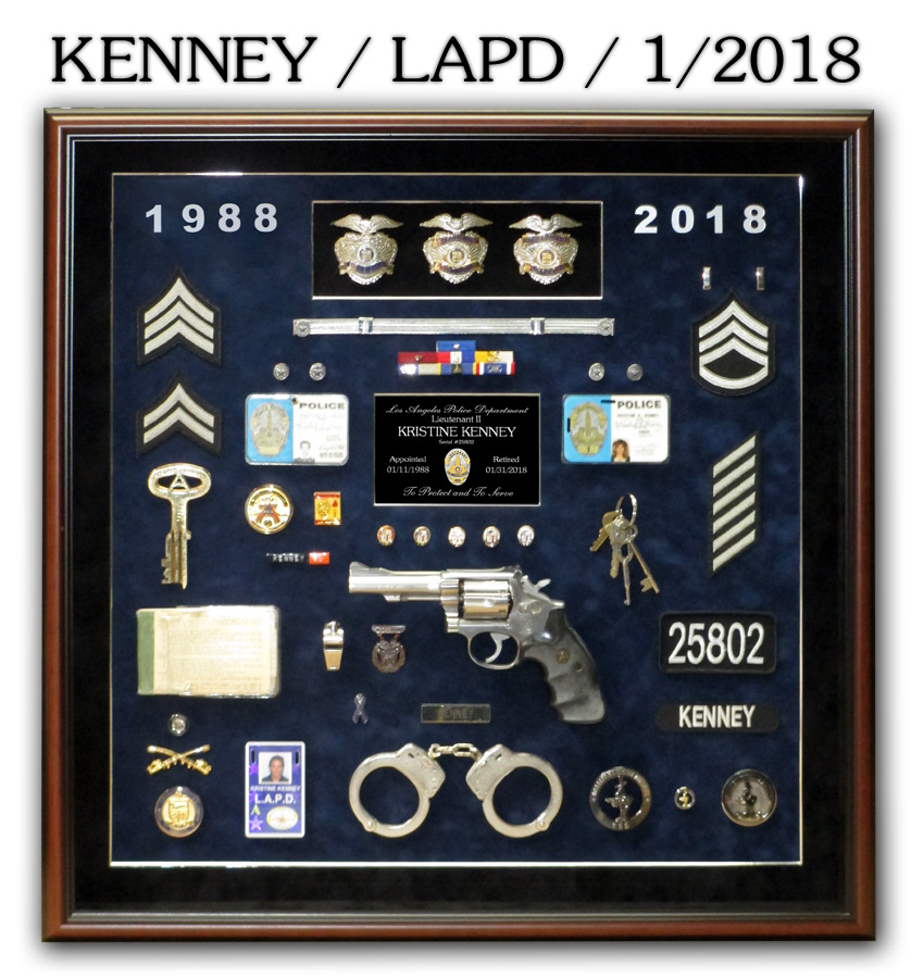 Kenney / LAPD Retirement from Badge Frame