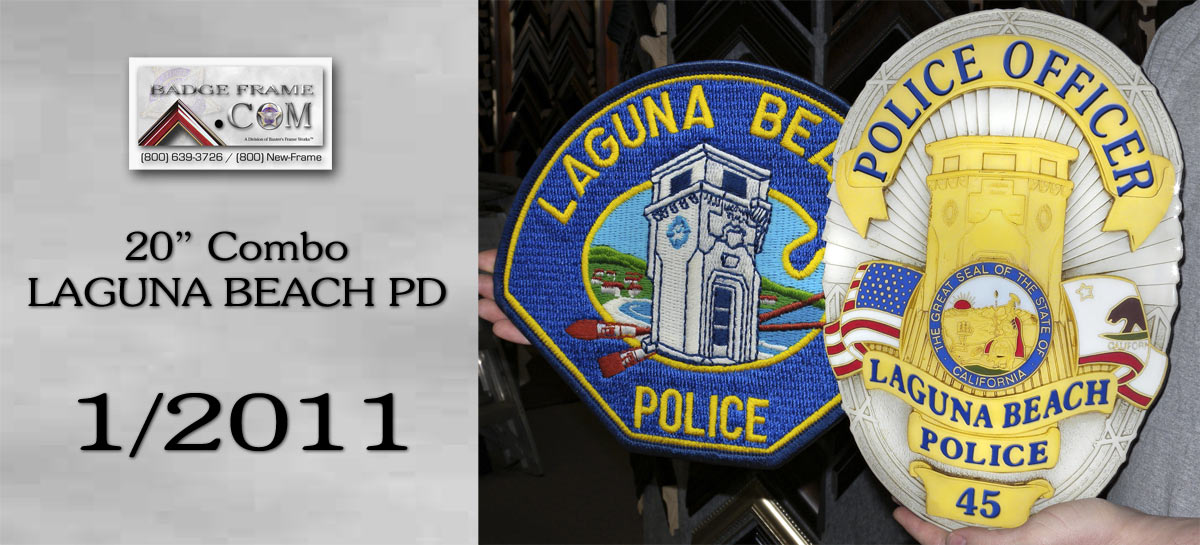 Laguna Beach PD - Badge/Patch Combo