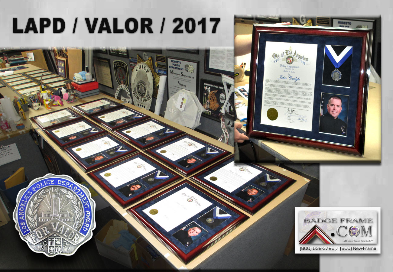 LAPD - Medal for Valor presentations from Badge Frame 2017