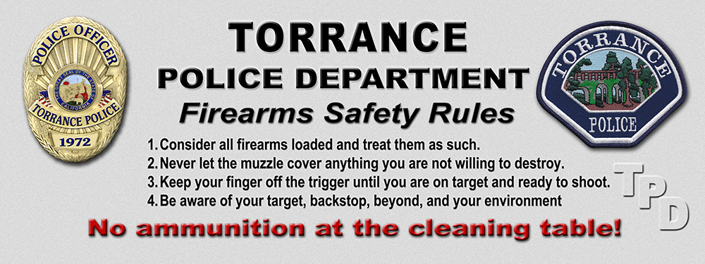 Torrance PD Shooting Range Sign
