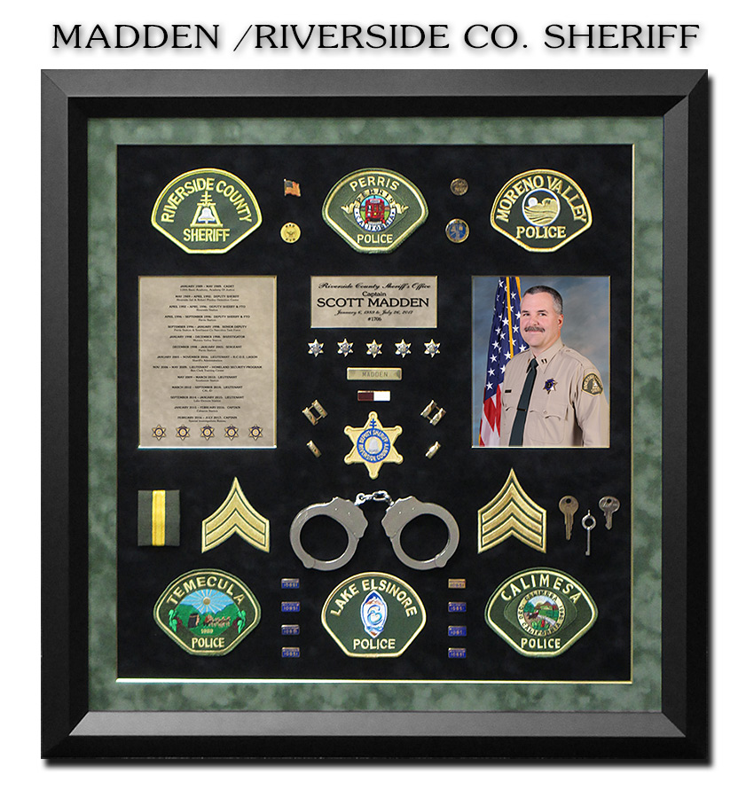 Sheriff Retirement
          Shadowbox from Badge Frame for Scott Madden