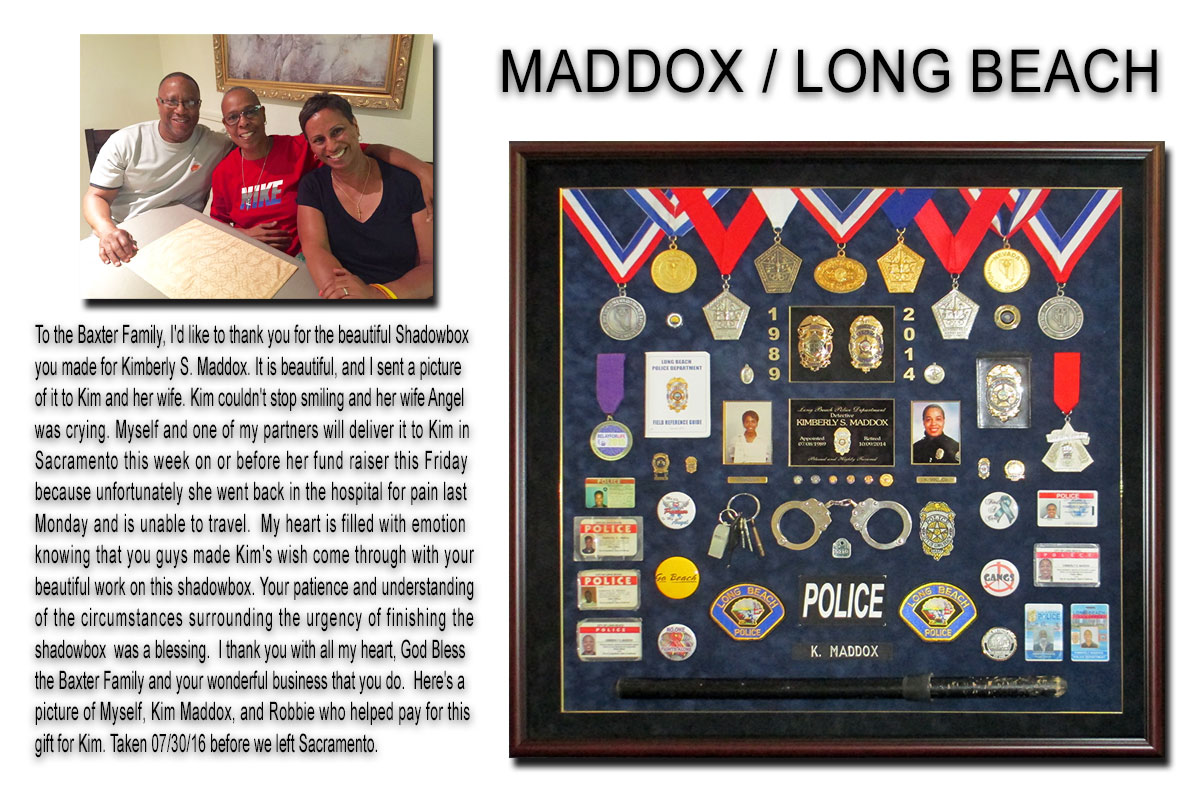 Maddox
                / Long Beach PD presentation from Badge Frame