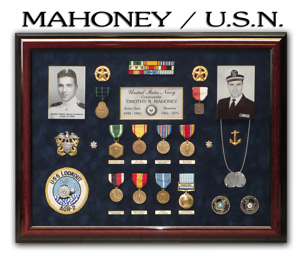 Mahoney - USN Retirement Presentation from Badge Frame